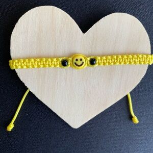 Smiley Face Yellow Handmade Bracelet